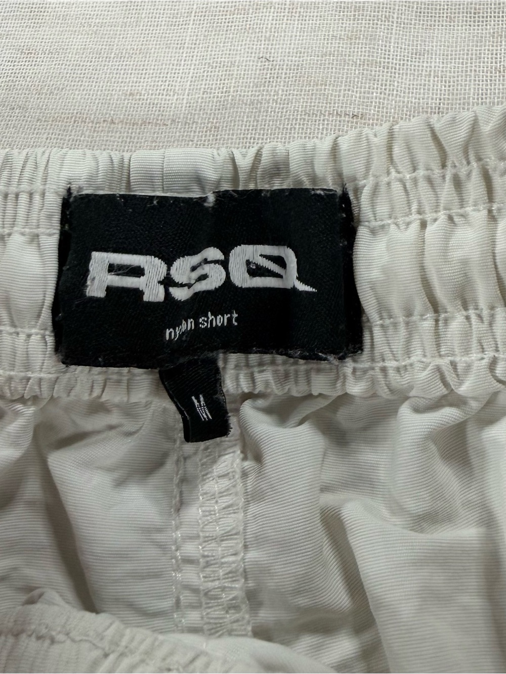 RSQ Men's White Nylon Shorts - Picture 3 of 6